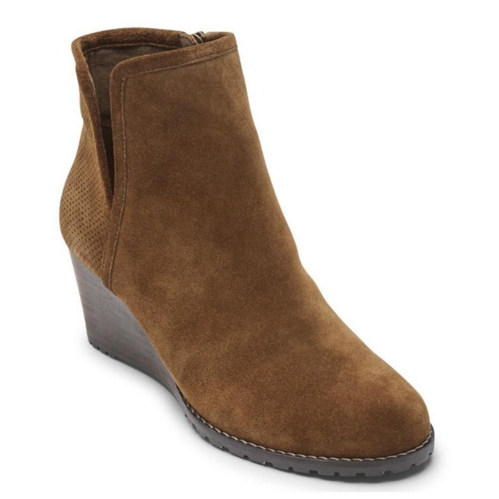 Rockport Women's Hollis V-Cut Ankle Boots -7.5 M